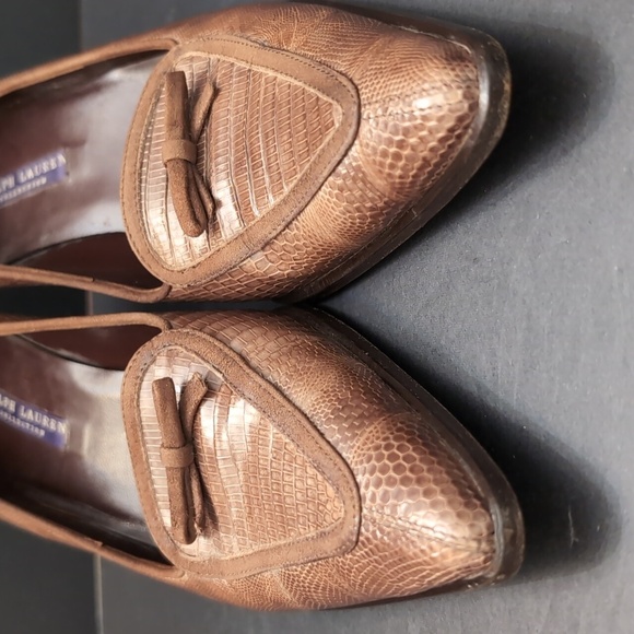 Ralph Lauren Collection Brown Heeled Shoes,Size 7. - Picture 2 of 12